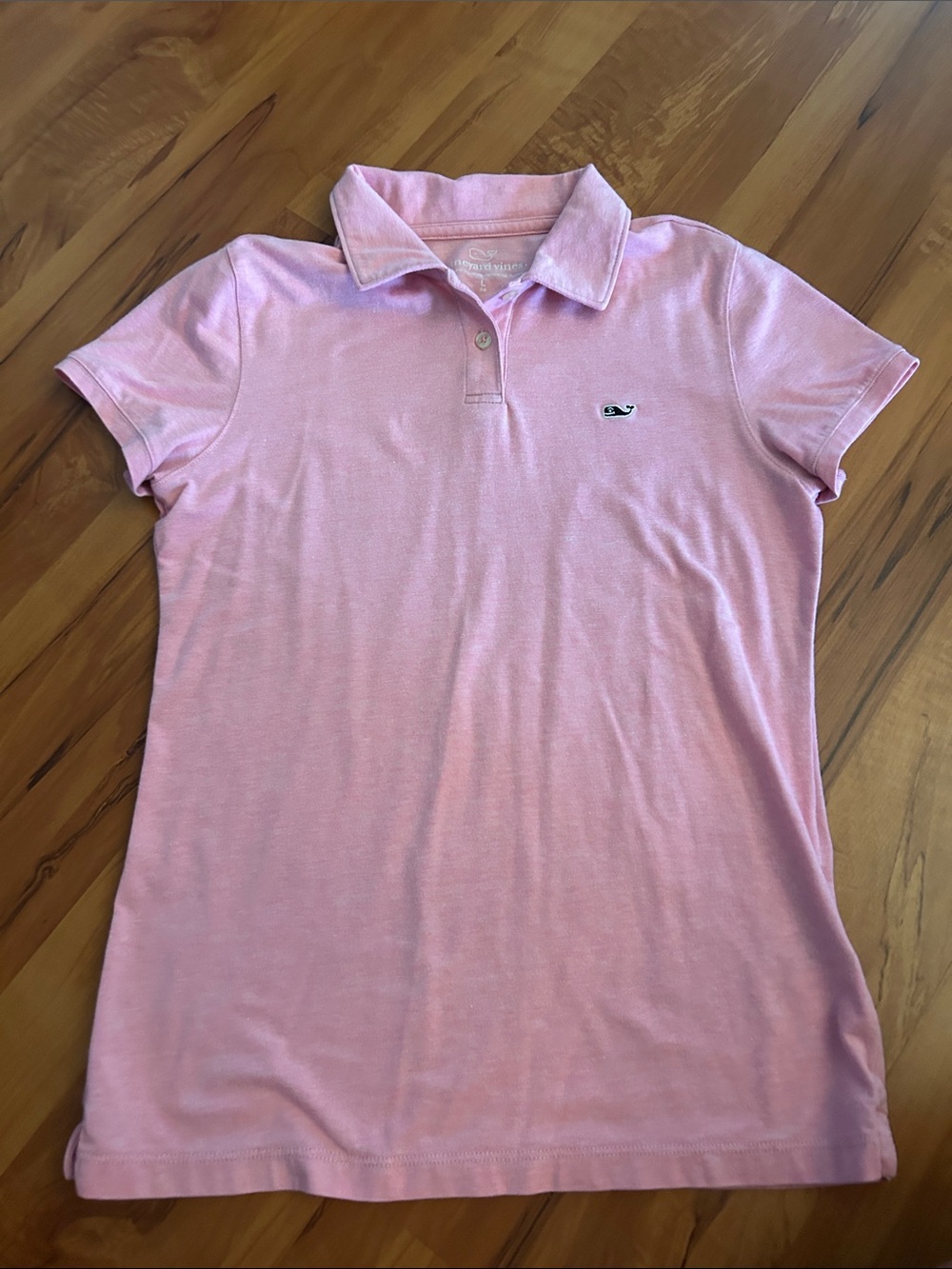 Vineyard Vines Girl’s Light Pink Polo Button-Down Shirt